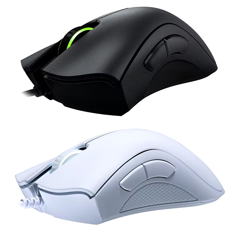 Deathadder Essential Wired Gaming Mouse - 6400DPI Optical Sensor, 5 Programmable Buttons for Ultimate PC Gaming Experience