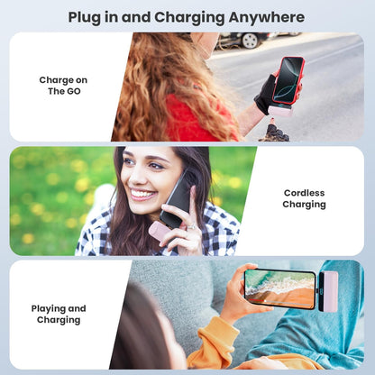 Mini Power Bank 5200Mah for Iphone 15/16,[2025 Upgraded] PD USB C Fast Charging Portable Charger, Compact LCD Display Battery Pack Compatible with Iphone 16/16 Pro Max/15 Series,Galaxy,Android Etc