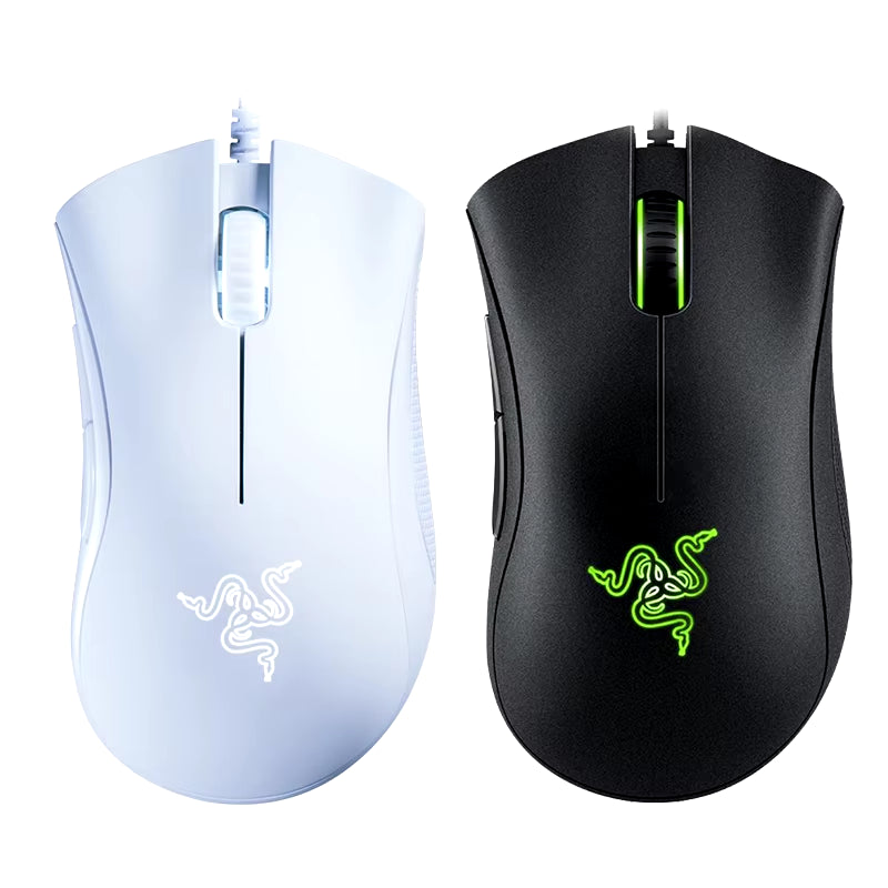 Deathadder Essential Wired Gaming Mouse - 6400DPI Optical Sensor, 5 Programmable Buttons for Ultimate PC Gaming Experience