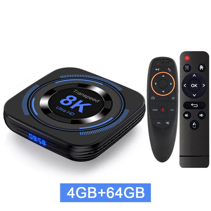 Transpeed Android 12 TV Box Allwinner H618 Dual Wifi 32G64G Quad Core Cortex A53 Support 8K 4K BT Voice Media Player Set Top Box